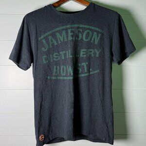 Jameson Distillery T Shirt Men’s Size Large Dk. Gray Green Short Sleeve